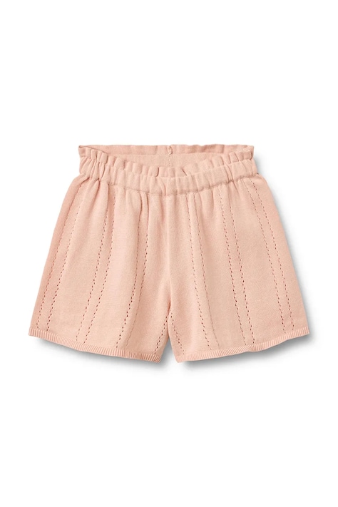 Wheat pantaloni scurți pentru copii, din bumbac roz regular waist 1012-560-GOTS