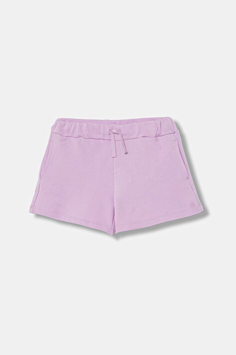 United Colors of Benetton szorty dresowe dziecięce bawełniane fioletowe 3J68C903O