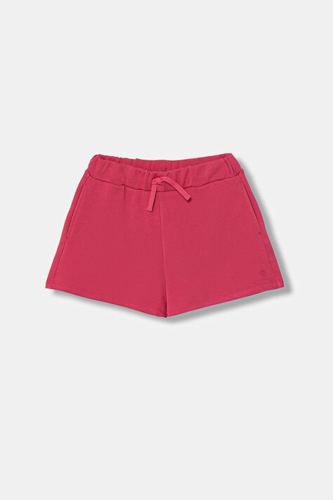 United Colors of Benetton szorty dresowe dziecięce bawełniane różowe 3J68C903O