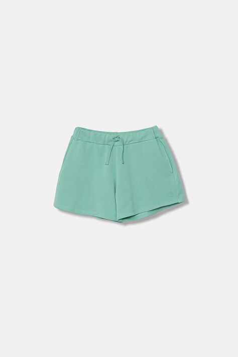 United Colors of Benetton szorty dresowe dziecięce bawełniane turkusowe 3J68C903O