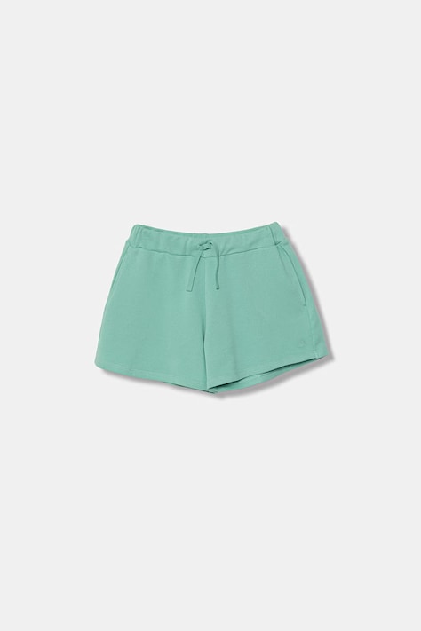 United Colors of Benetton szorty dresowe dziecięce bawełniane turkusowe 3J68C903O