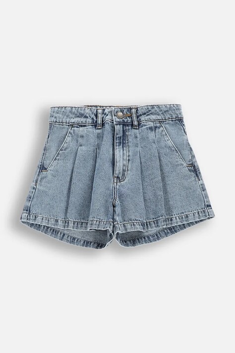 Coccodrillo šortky detské bavlnené modré high waist COLLECTION JEANS GIRL