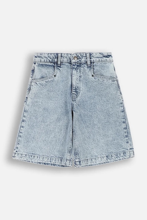 Coccodrillo шорти дитячі джинсові блакитні high waist COLLECTION JEANS GIRL