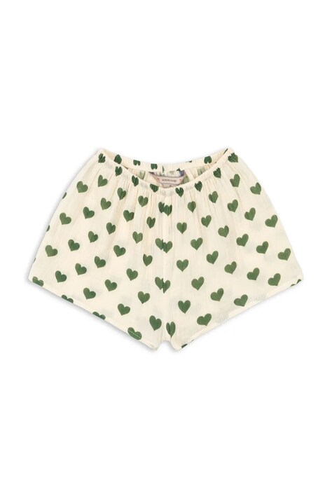 Konges Sløjd szorty dziecięce bawełniane COCO MINI SHORTS GOTS beżowe regular waist KS105323