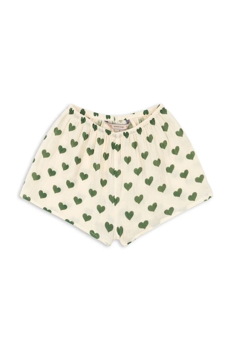 Konges Sløjd szorty dziecięce bawełniane COCO MINI SHORTS GOTS beżowe regular waist KS105323