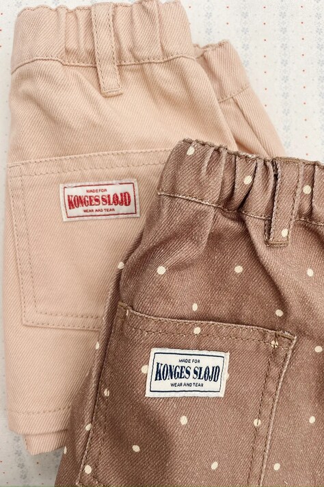 Konges Sløjd шорти дитячі бавовняні MAGOT SHORTS GOTS — SS26-SZG055, коричневий — фото 7