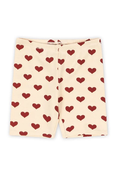 Konges Sløjd szorty dziecięce z bawełną BASIC SHORT LEGGINGS GOTS beżowe KS105658