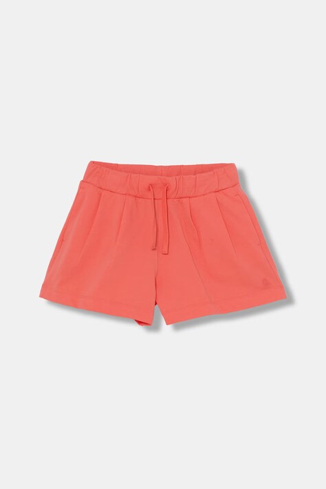 United Colors of Benetton teplákové šortky dětské bavlněné oranžové high waist 3BL0C903I