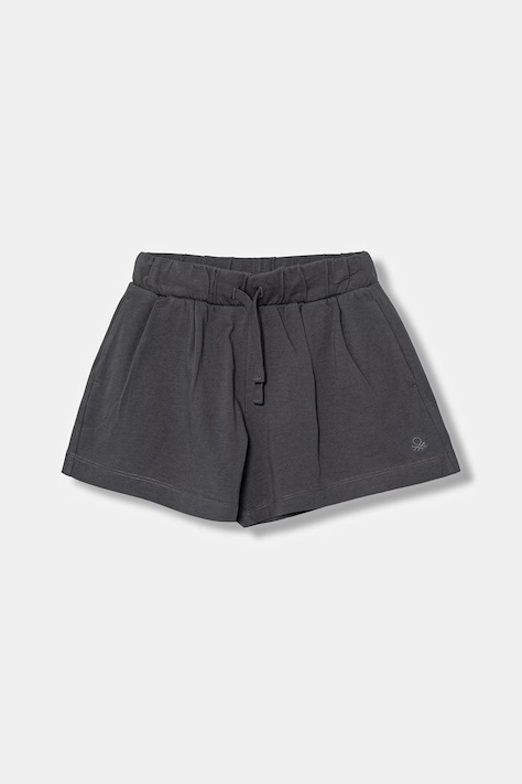 United Colors of Benetton teplákové šortky dětské bavlněné šedé high waist 3BL0C903I