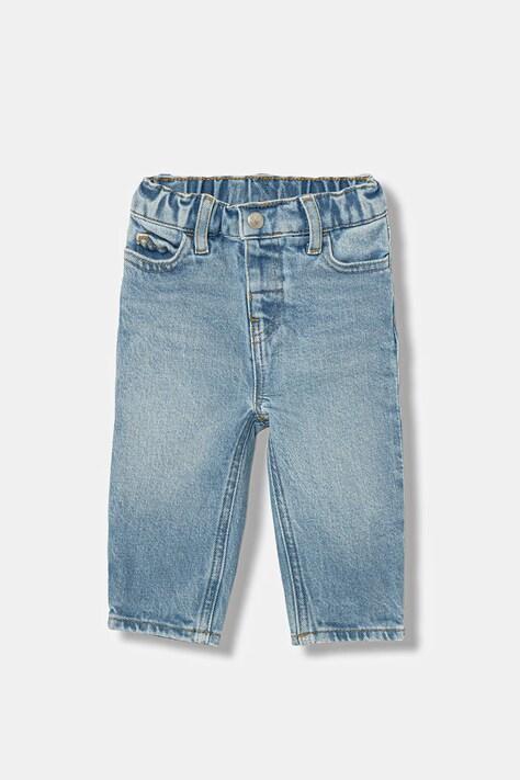 Calvin Klein Jeans szorty jeansowe dziecięce kolor niebieski gładkie IN0IN00356