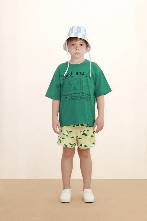 Дитячі шорти Tinycottons ORANGES RIB SHORT — фото 6