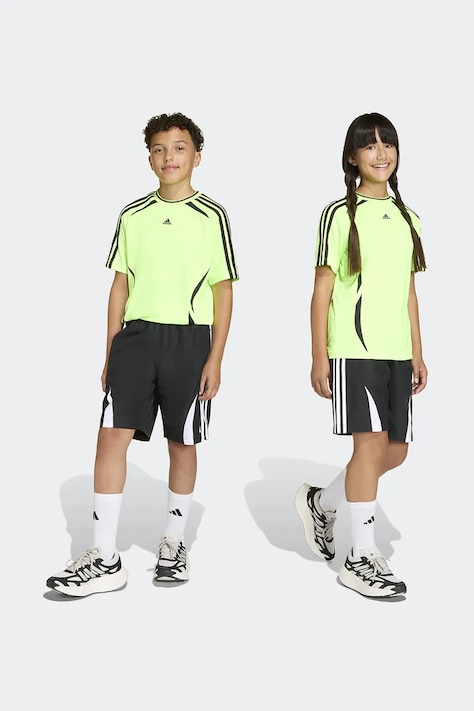 Detské krátke nohavice adidas Originals čierna farba, s nášivkou, KC9564