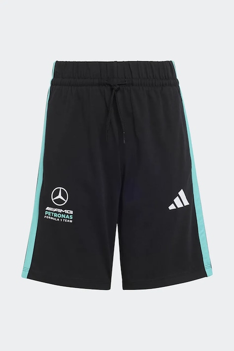 adidas Performance pantaloni scurți din bumbac pentru copii MERCEDES culoarea negru, cu imprimeu, talie reglabila, KE5920