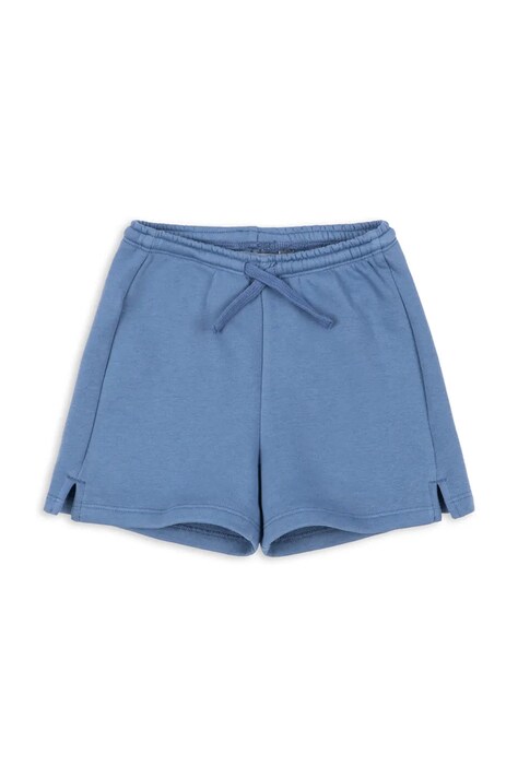 Konges Sløjd szorty dziecięce LOUMILLA SWEAT SHORTS OCS kolor niebieski gładkie regulowana talia KS104949