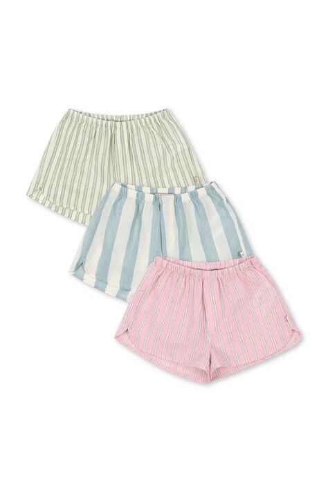 Konges Sløjd szorty dziecięce bawełniane 3 PACK ASLI SHORTS GOTS multicolor KS104607