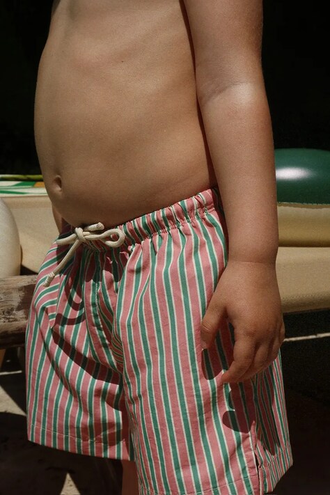 Konges Sløjd szorty kąpielowe dziecięce ASNOU SWIM SHORTS GRS kolor różowy KS104639