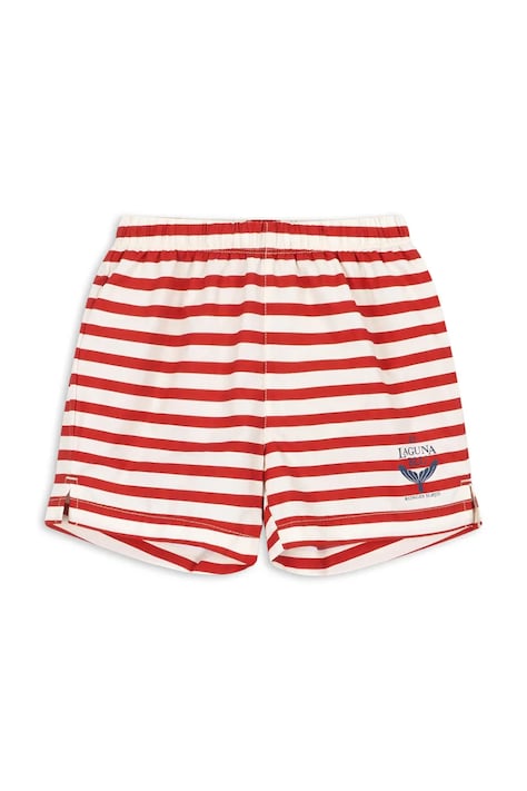 Detské plavkové šortky Konges Sløjd ASNOU SWIM SHORTS GRS červená farba, KS104639