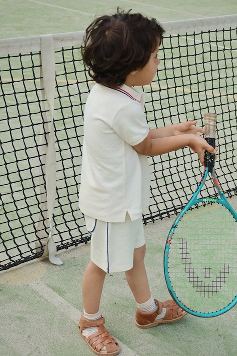 Konges Sløjd pantaloni scurți din bumbac pentru copii FLORIAN SHORTS GOTS culoarea bej, cu imprimeu, talie reglabilă, KS104815