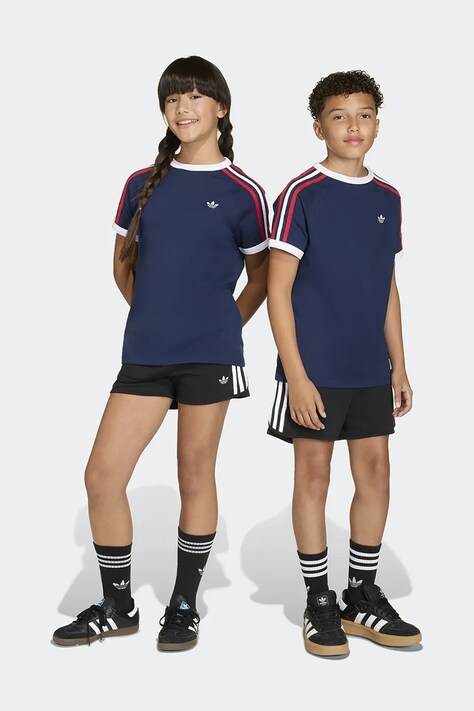 Adidas Originals šortky detské s bavlnou Čierne regular waist KD1097