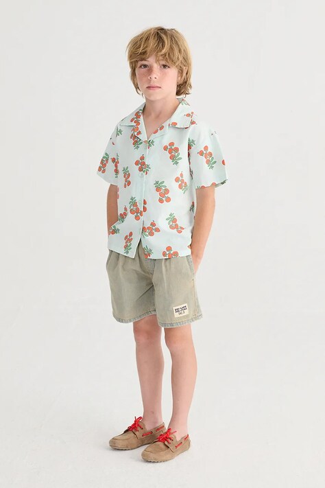 Bobo Choses szorty bawełniane dziecięce Bobo Choses Since 09 kolor niebieski gładkie B126AC073