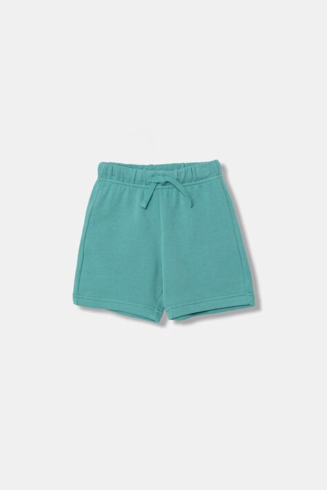 United Colors of Benetton szorty dziecięce bawełniane zielone 3J70G900P