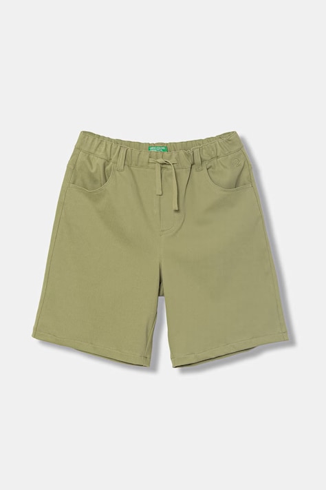 United Colors of Benetton šortky detské zelené high waist 46D6C904E