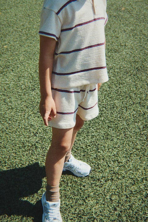 Konges Sløjd σορτς Παιδικά με βαμβάκι TRIO SHORTS GOTS μπεζ κανονικά KS10558
