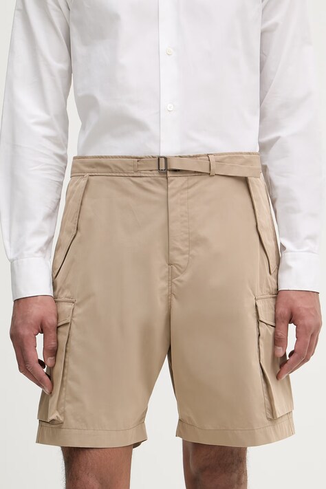 PS Paul Smith szorty cargo męskie z bawełną beżowe regular waist M2R-622Z-V22634