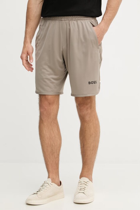 BOSS Green pantaloni scurți bărbați SH_TOC Spin 9 inch bej regular waist 50551953