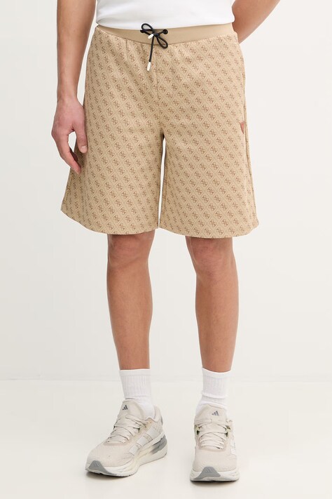 Guess szorty KORBIN męskie kolor beżowy Z4YD03 K7122