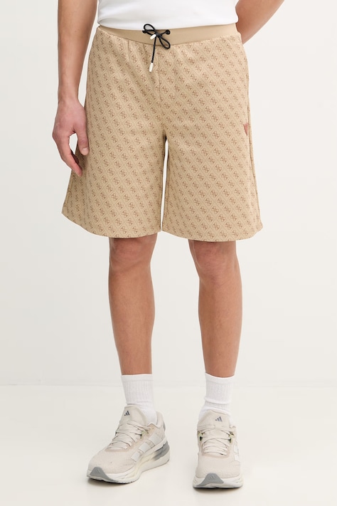 Guess szorty KORBIN męskie kolor beżowy Z4YD03 K7122