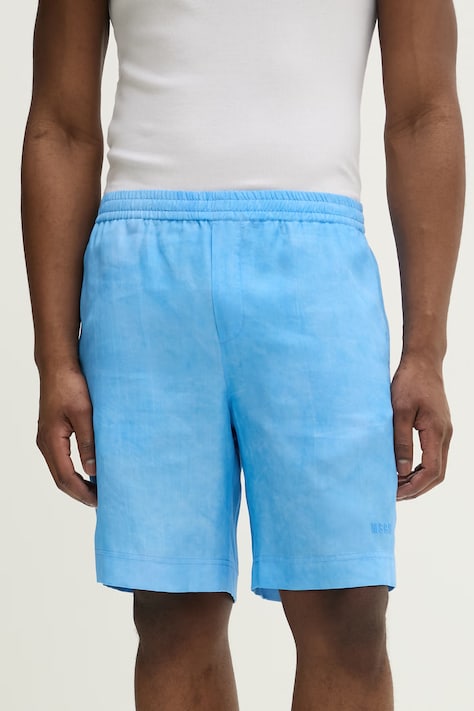 MSGM szorty męskie niebieskie regular waist 4040MB05X.267009