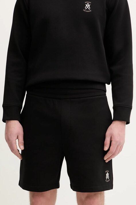 Armani Exchange szorty męskie kolor czarny XM001773 AF10818