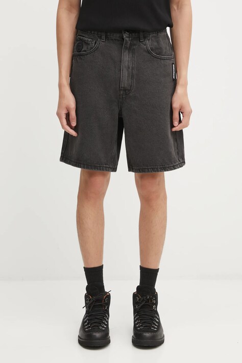 AAPE szorty jeansowe Now męskie kolor czarny AAPSPMB668XXO