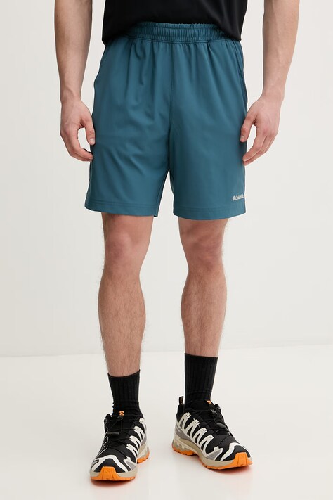 Columbia szorty męskie Vital Valley turkusowe regular waist 2157451