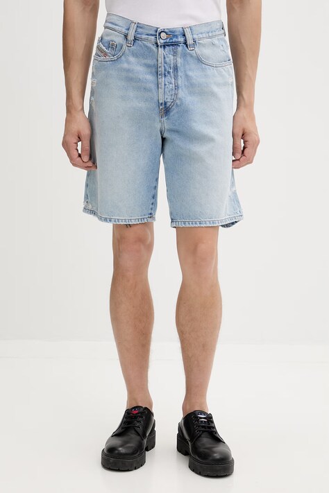 Diesel szorty męskie jeansowe niebieskie regular waist A06430.007DM