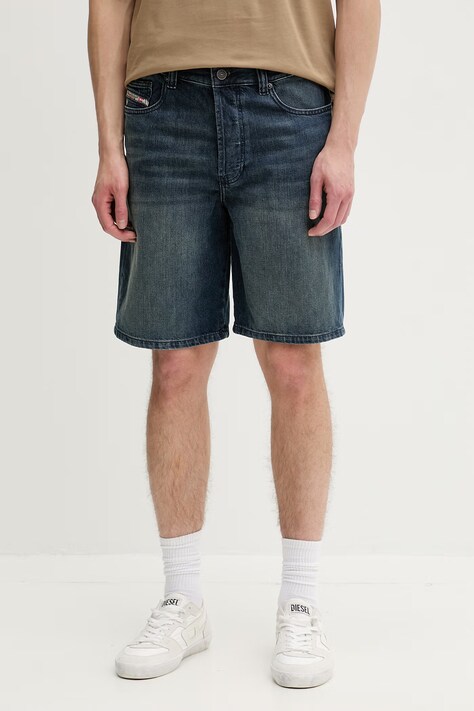 Diesel szorty męskie jeansowe niebieskie high waist A06430.0BEBK