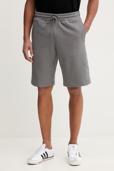 EA7 Emporio Armani szorty bawełniane męskie kolor szary AF17787.7M001491