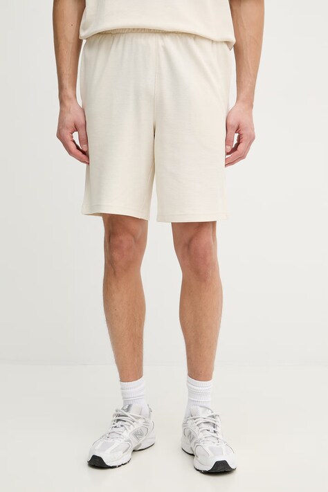 Puma szorty dresowe męskie z bawełną Essential Elevated beżowe regular waist 692021