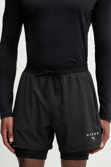 Puma szorty treningowe Dryelite HYROX męskie kolor czarny 528566