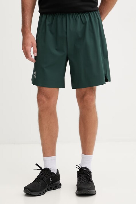 On szorty sportowe męskie zielone high waist 1MF10224407