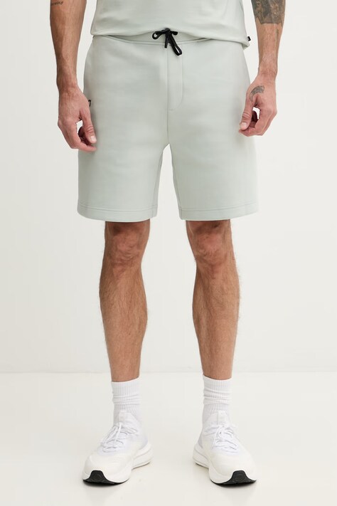 On szorty męskie z bawełną Focus Tech zielone high waist 1MF30330229