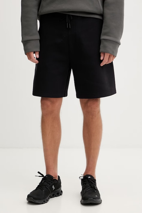 On szorty sportowe męskie z bawełną Focus Tech czarne regular waist 1MF30330553
