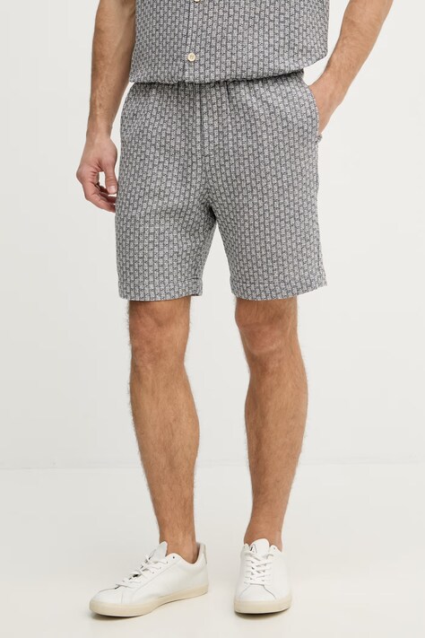 Mos Mosh szorty męskie z bawełną Floyd granatowe regular waist 509470