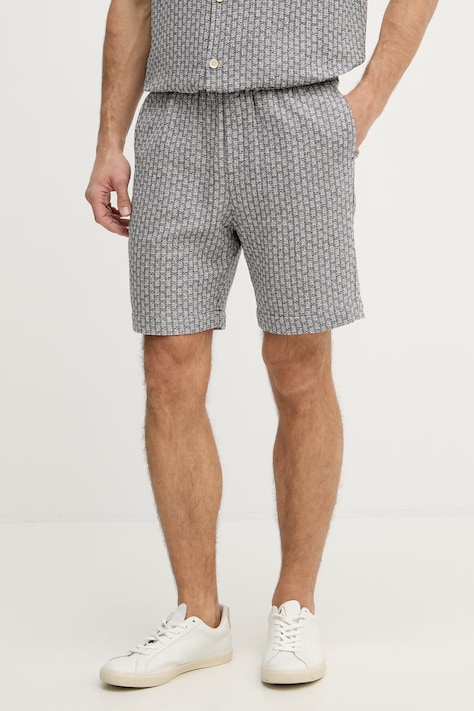 Mos Mosh szorty męskie z bawełną Floyd granatowe regular waist 509470