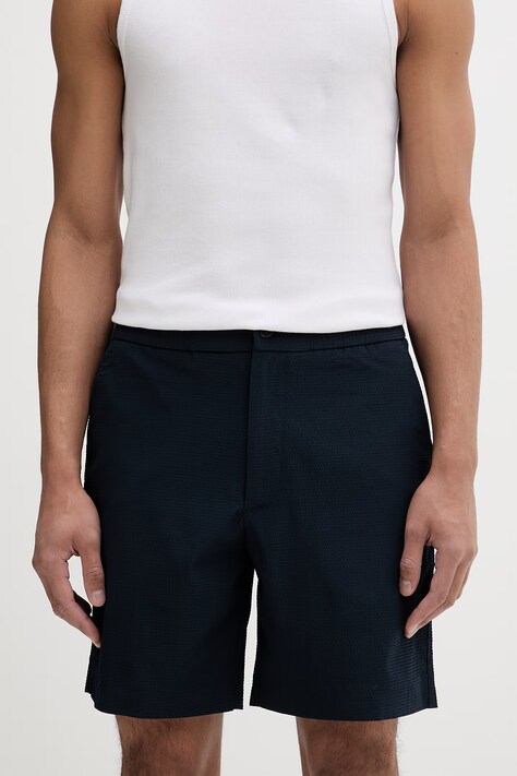 Calvin Klein къс панталон мъжки тъмносин със стандартна талия LV04LF610G