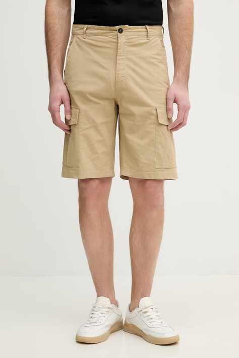 Trussardi szorty bawełniane męskie kolor beżowy P024M000109N