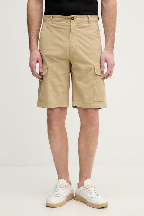 Trussardi szorty bawełniane męskie kolor beżowy P024M000109N