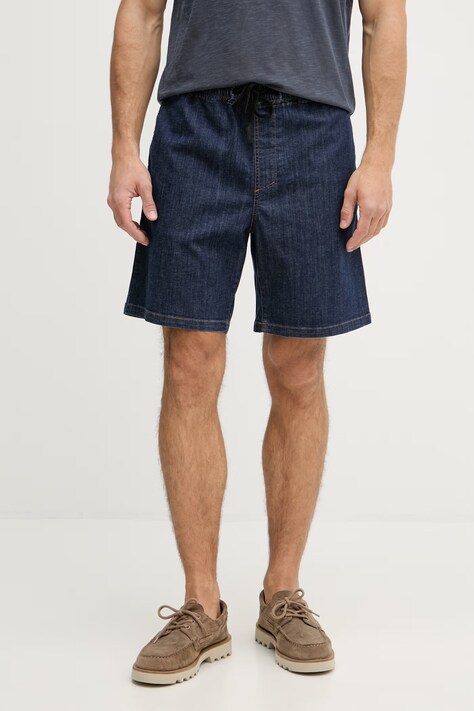 Trussardi szorty męskie jeansowe granatowe regular waist P414M000141N