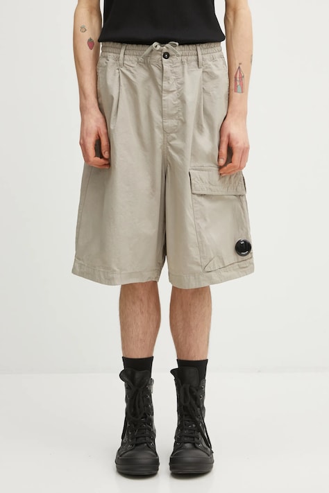 Хлопковые шорты C.P. Company цвет серый 20CMBE127A110325G